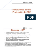Indicaciones para La Produccion de ODEs