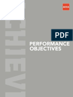 Performance Objectives Booklet