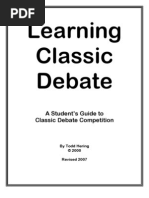 Learning Classic Debate