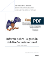 Informe de Gestion Diseños Nstruccionales