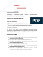 Memorandum de Planeamiento - Ejemplo