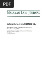 Malayan Law Journal (2010) 2 MLJ Titular Roman Catholic Archbishop of Kuala Lumpur V Menteri Dalam Negeri & Anor