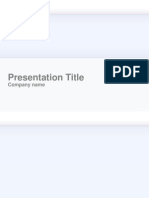 Presentation Title: Company Name