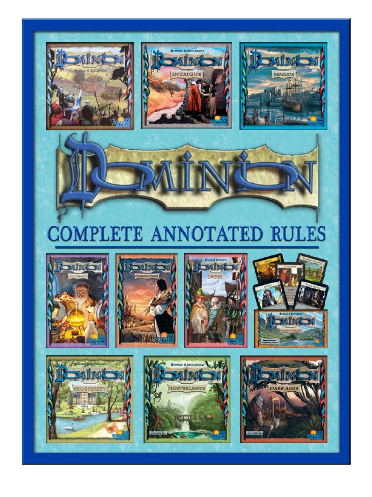Dominion Full Rules PDF Gaming Leisure