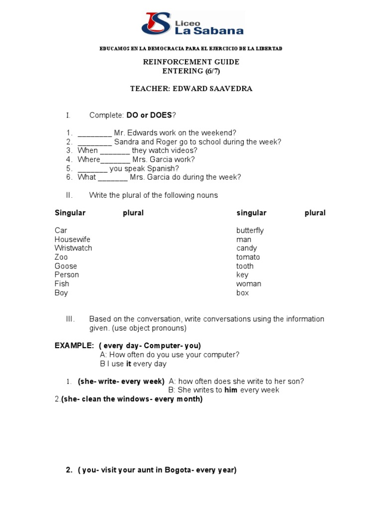 English Grammar Practice Guide | PDF | Language Arts & Discipline ...