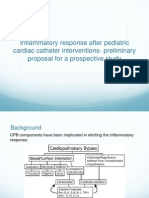 Inflammatory Response After Pediatric Cardiac Catheter Interventions-Preliminary Proposal For A Prospective Study