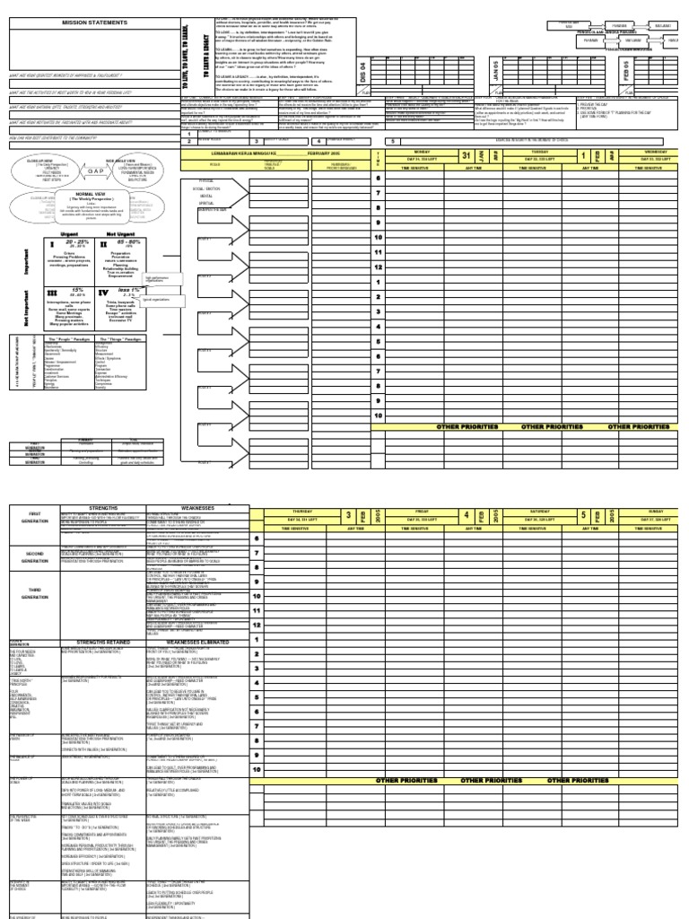 4 Gen Planner | PDF | Crisis Management | Goal