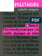 Stengers Isabelle Cosmopolitiques 3 Thermodynamique La Realite Physique en Crise