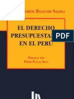 Derecho Presupuestario - Domingo Garcia Belaunde - Peruano