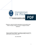 Existencia y Causas de Los Efectos Estacionales en Los Mercados de Renta Variable, Renta Fija y de Dinero en El Perú-Un Enfoque de Modelos Asimétricos