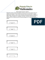 Adjustable Fraction Ruler