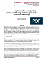 Real Time Implementation of fragmentary
electric circuit Voltage methodology to Derive
most alternative energy