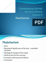 Lecture 9 - Thatherism