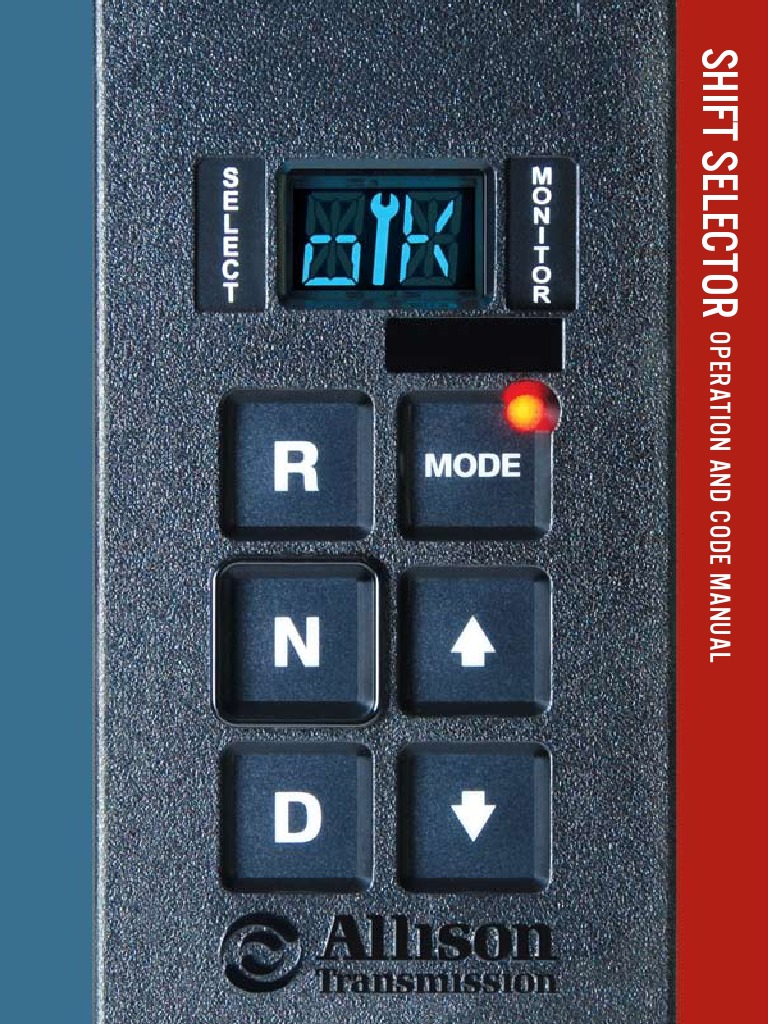 Allison Shift Selector Op & Codes Transmission (Mechanics)