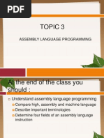 Chapter 3 ASSEMBLY LANGUAGE PROGRAMMING