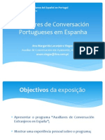 Apresentao Auxiliares de Conversacin Portugueses em Espanha