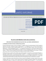 Cuarto Informe de Planta de Acetona