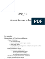 Unit - 10: Informal Services in Tourism