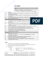 WT Assessment Criteria