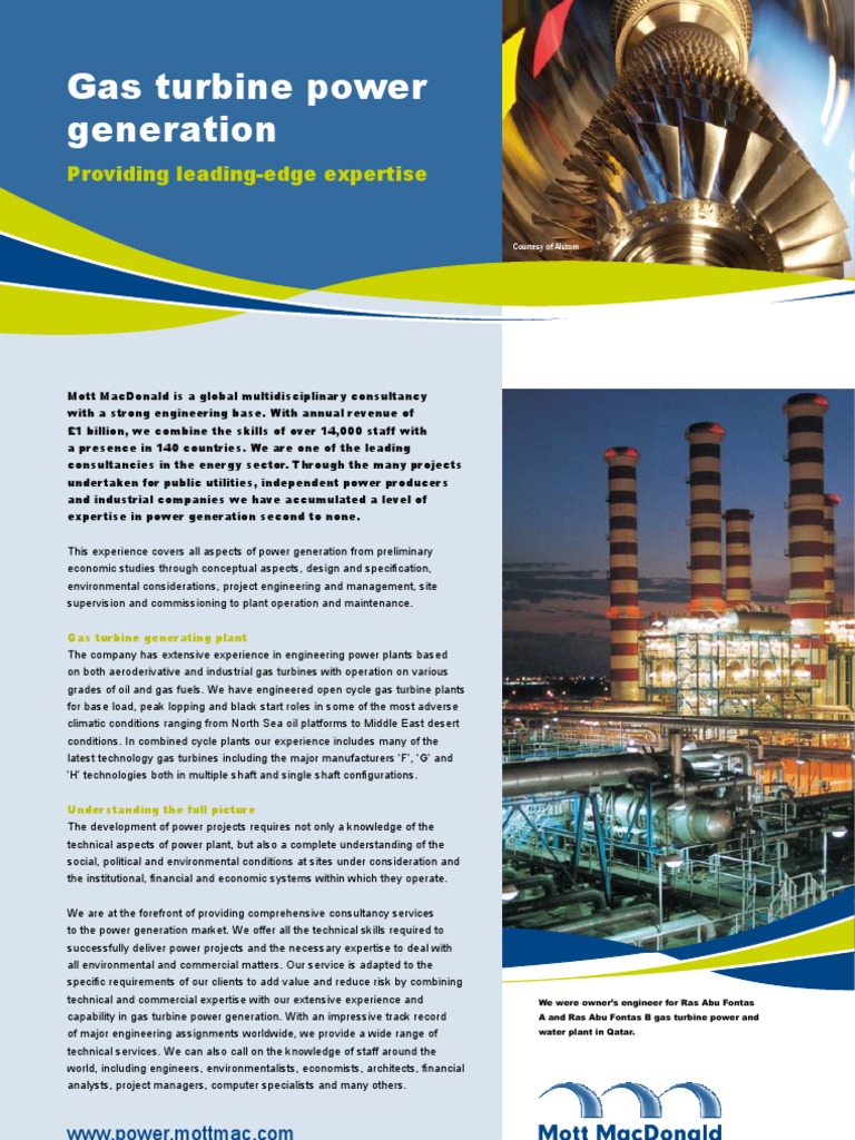 Gas Turbine Power Generation Expertise | PDF | Power Station | Gas Turbine