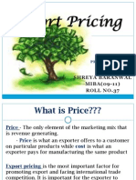 Export Pricing Decision