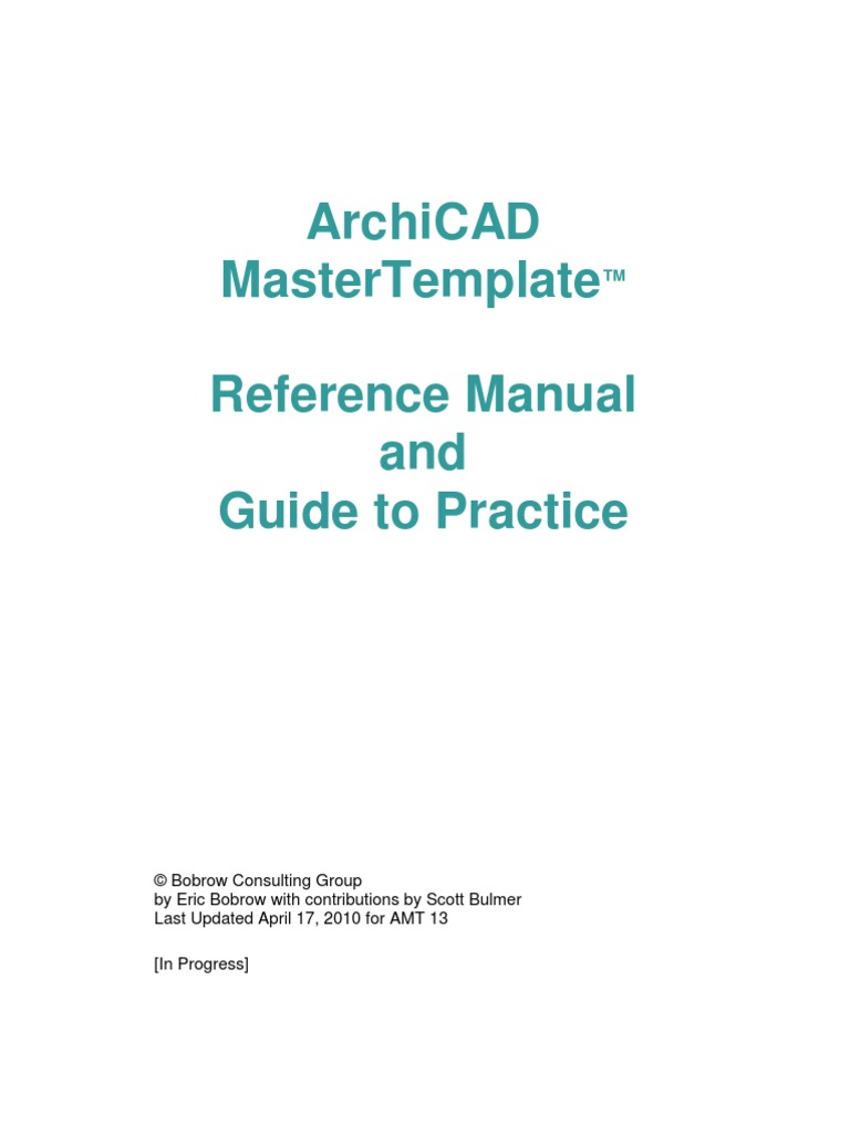 ArchiCAD Master Template | PDF | Computer File | Page Layout
