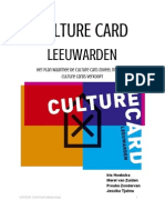 Communicatieplan Culture Card Leeuwarden