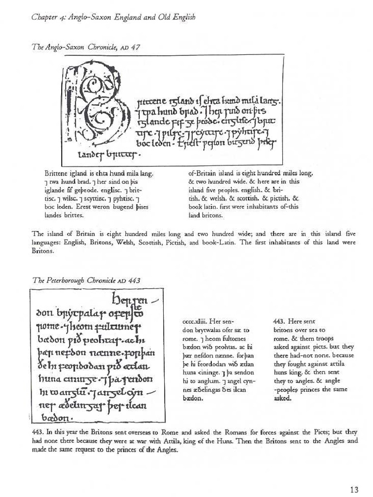 Old English Alphabet and Grammar Guide | PDF | Grammatical Gender ...