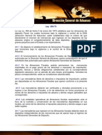 Ley No. 456-73, Establece Que Los Almacenes de Deposito Fiscal, Los Cuales Funcionan Bajo La Vigilancia y Control de La DGA