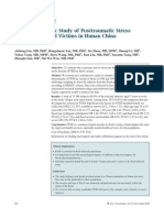 An Epidemiologic Study of Posttraumatic Stress Disorder in Flood Victims in Hunan China