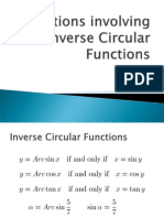 Equations Involving Inverse Circular Functions