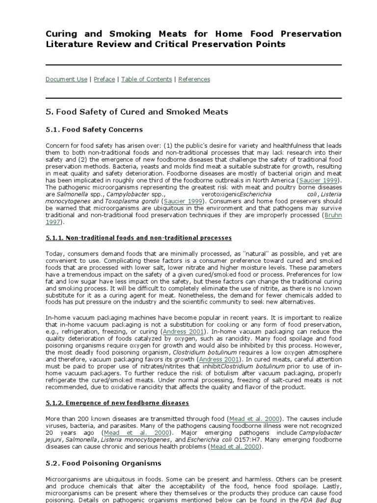 Curing and Smoking Meats For Home Food Preservation | Download Free PDF ...