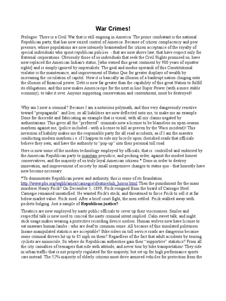 War Crimes PDF Courtroom Prosecutor