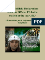 Zaid Hamid: Alhamdolillah ... Declarations From The FB Battle Station From January To June 2013 !!