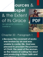 1689 London Baptist Confession Source History & Gospel Extent - 1689 Chapter 20