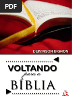 Voltando para a Bíblia