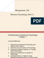 Part 1 Business Psychology
