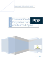 Formulacion de Proyectos Sociales Con Marco Logico