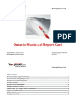 Ontario Municipal Report Card