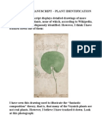 Voynich Manuscript - Plant Identification