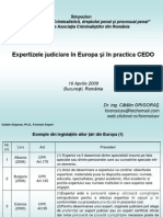 Expertizele Judiciare Europa CEDO Catalin Grigoras