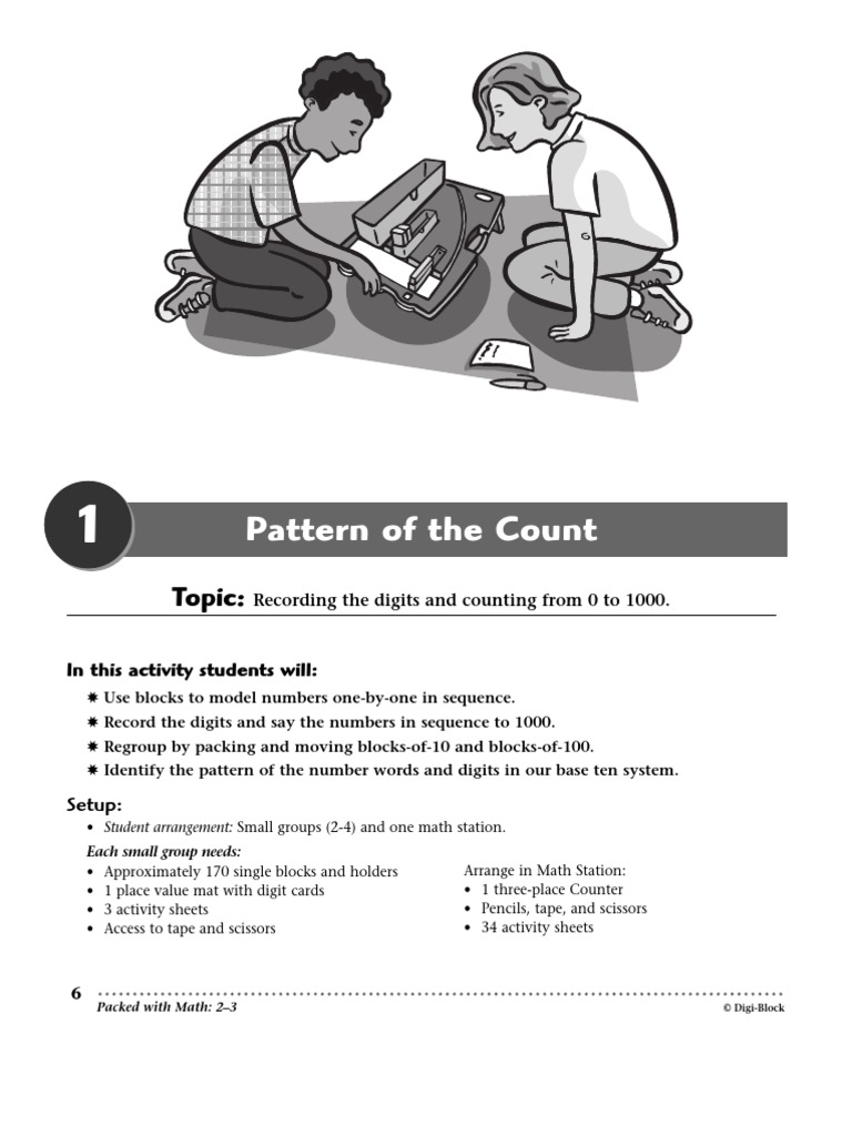 Pattern of The Count | PDF | Teaching Mathematics