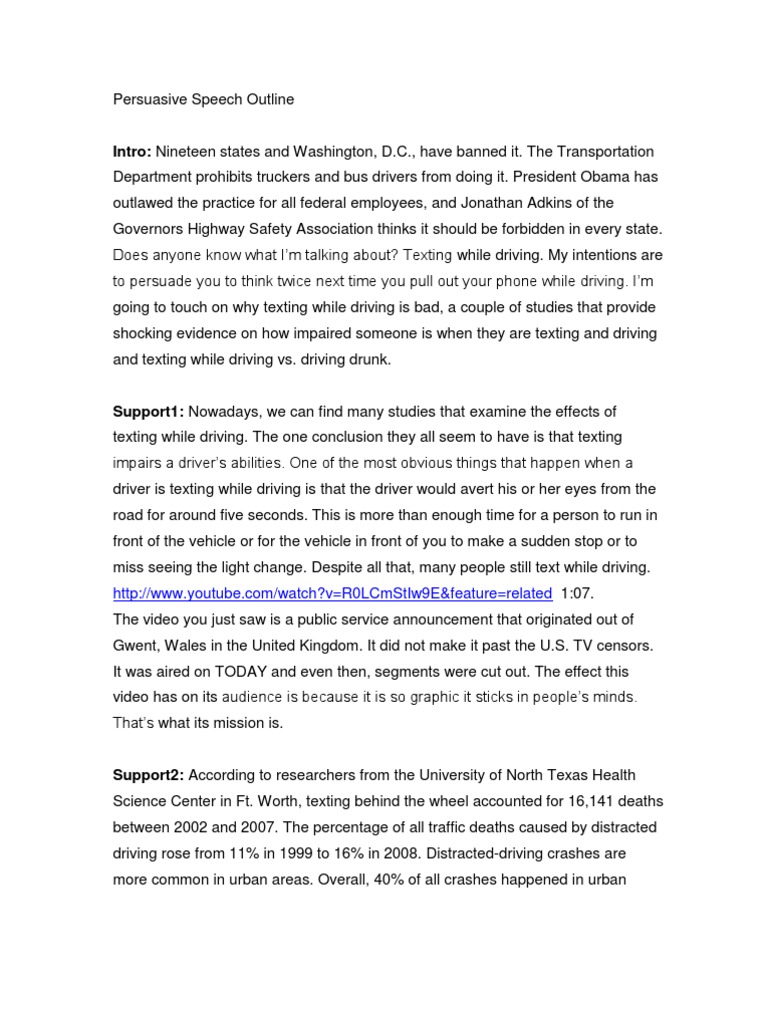 How to persuade someone to not text and drive image