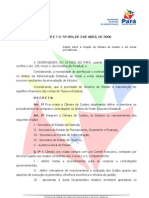 PA - Decreto 894-2008  Câmara de Custeio