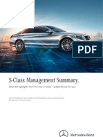 Mercedes-Benz S-Class Management Summary