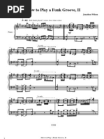 Piano Funk Groove in G by Jonathan Wilson