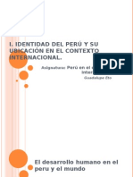 I. Identidad Del Peru 2.- Desarrollo Humano