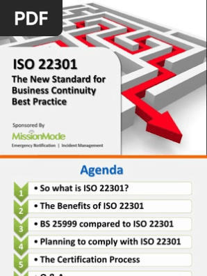 ISO 22301: The New Standard for Business Continuity Best Practice