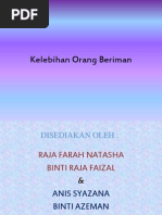 Kelebihan Orang Beriman PQS 2013