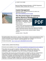 The Perceived Impact of Customary Marine Management